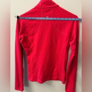 Lululemon zip up jacket, red, size 6